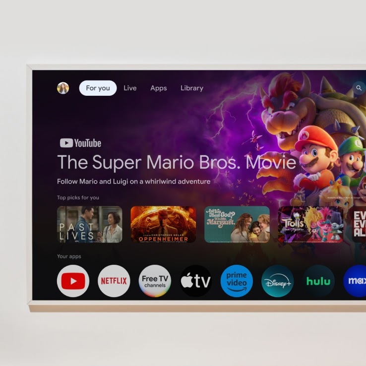 جهاز بث Google TV 4K - بث ذكي مع ريموت تحكم صوتي (32 جيجابايت)