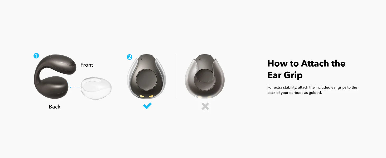 Anker C40iAnkerSoundcore C40i | Flexible and Comfortable Clip-On Earbuds