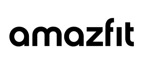 Amazfit logo in black on a white background