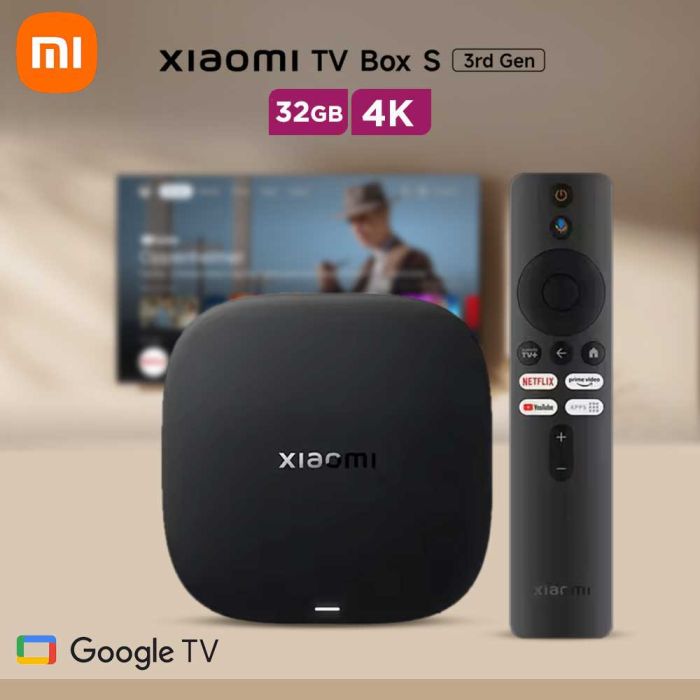 صندوق شاومي تي في بوكس إس (الجيل الثالث) — بث ذكي بدقة 4K مع Google TV