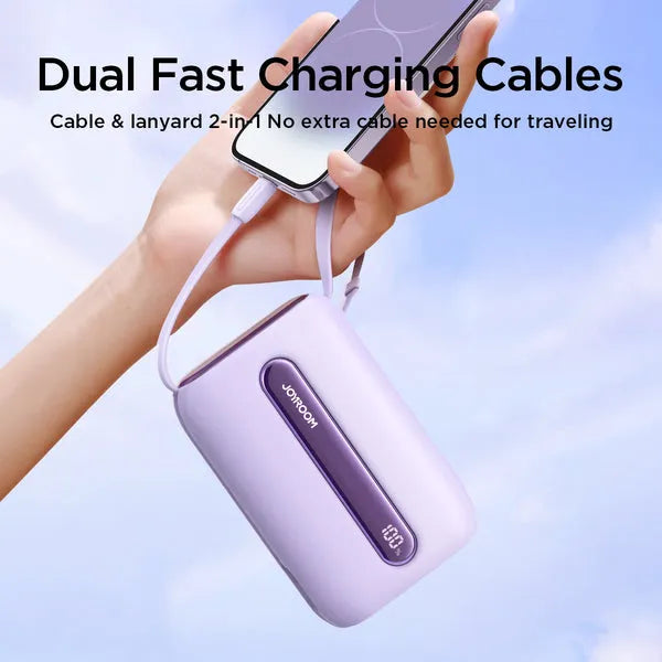 JOYROOM 22.5W Mini Power Bank with Dual Cables 20,000mAh | JR-L012 Plus