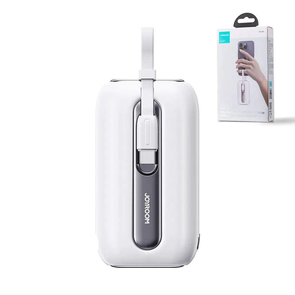 JOYROOM 22.5W Mini Power Bank with Dual Cables 10,000mAh | JR-L012