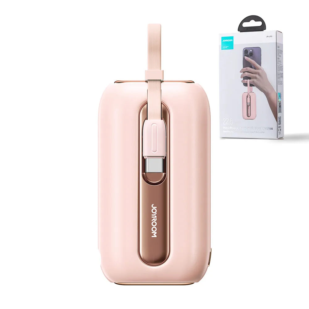 JOYROOM 22.5W Mini Power Bank with Dual Cables 10,000mAh | JR-L012