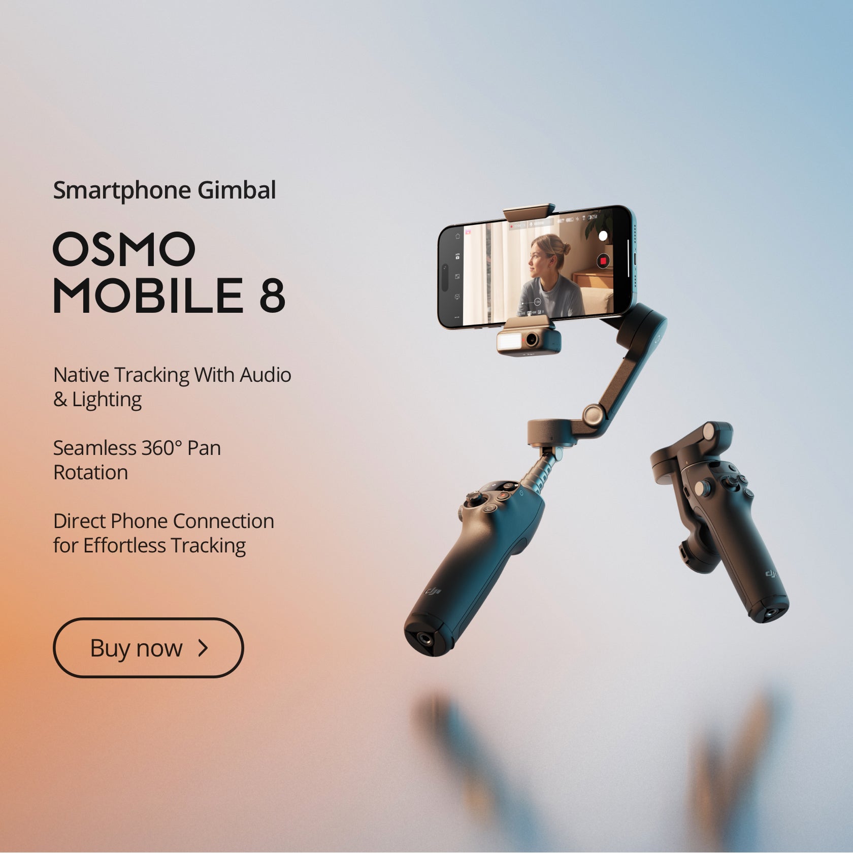 DJI Osmo Mobile 8 — مثبت هاتف ذكي متطور مع تتبع ذكي