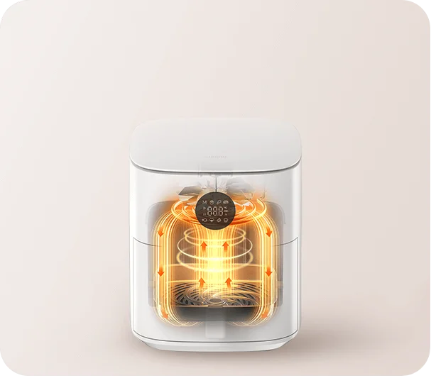 Xiaomi Air Fryer 6.5L 1800W High Power - 40°C to 230°C Precision Temperature Control - Degrease Feature - Large Capacity