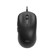 ماوس مكتبي سلكي WiWU MW111 USB 2.0 - مستشعر بصري 1200 نقطة لكل بوصة - أزرار نقر صامتة - تصميم مريح - كابل متين بطول 1.5 متر - أسود