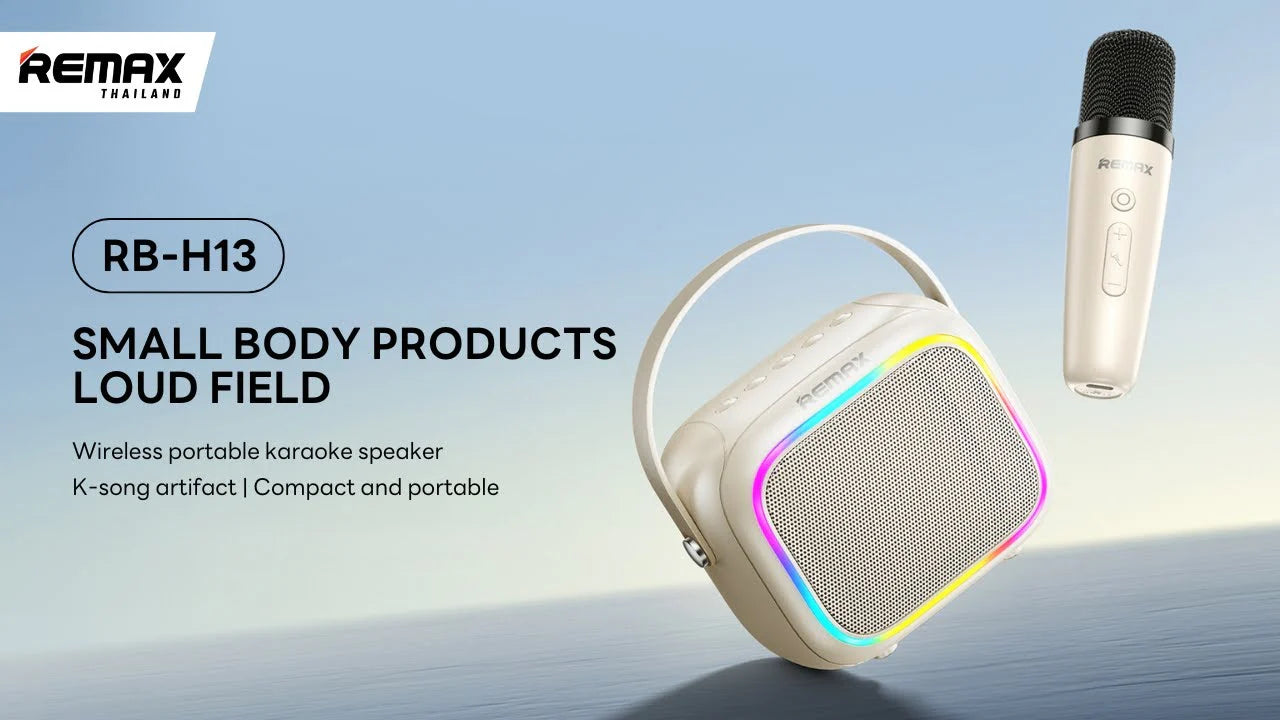 Remax RB-H13 RGB Wireless Portable Karaoke Speaker with Microphone