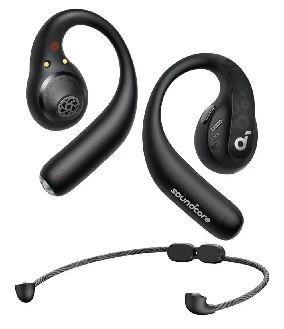 Soundcore AeroFit Pro Open-Ear Headphones — Balanced Audio, LDAC & Long Battery Life