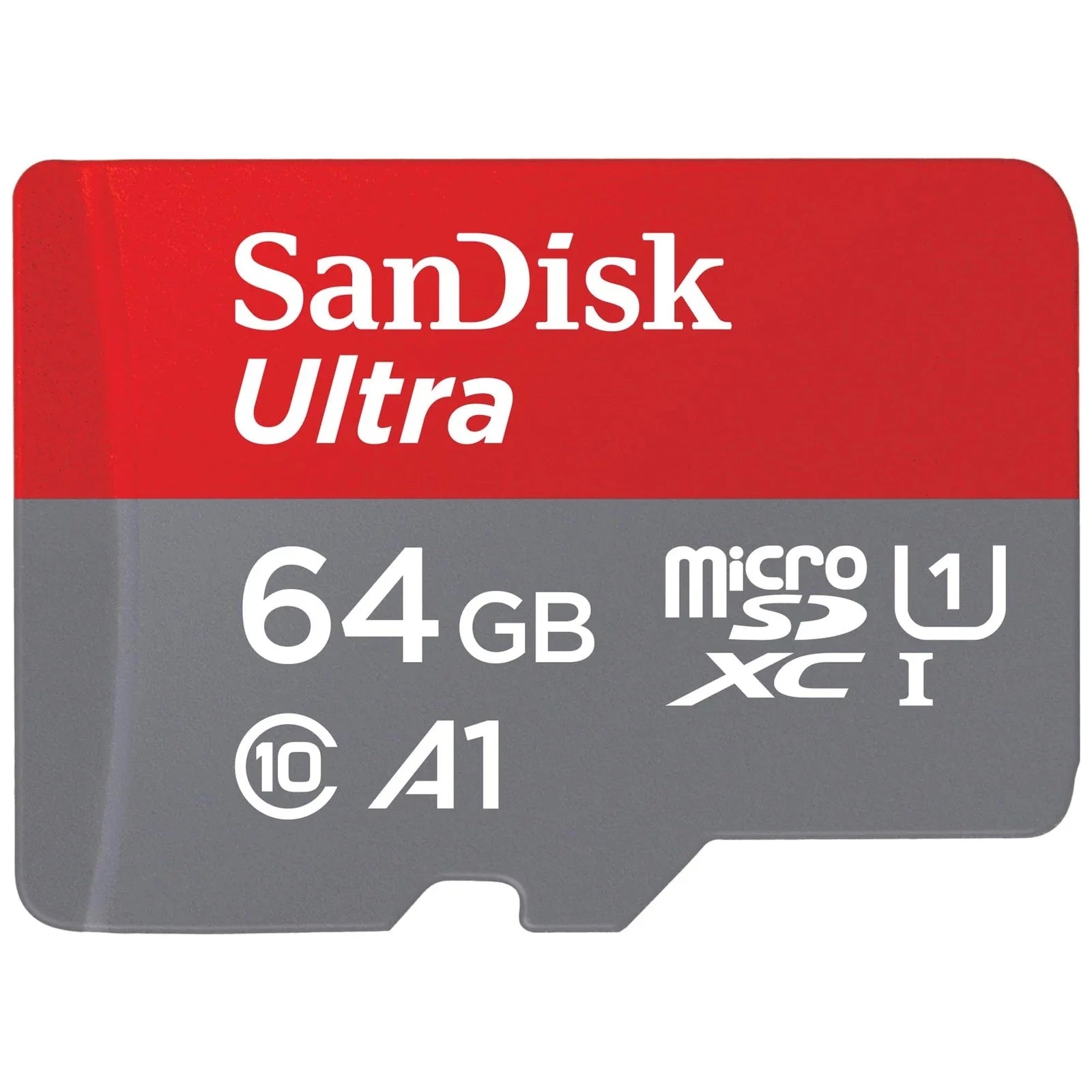 بطاقة ذاكرة SanDisk Ultra microSDXC UHS-I بسعات 64 جيجابايت و 128 جيجابايت و 256 جيجابايت مع محول SD