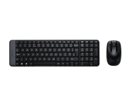 Logitech MK220 Wireless Keyboard and Mouse Combo - Compact Design - 2.4 GHz Reliable Connection - 24-Month Keyboard Battery Life - Black